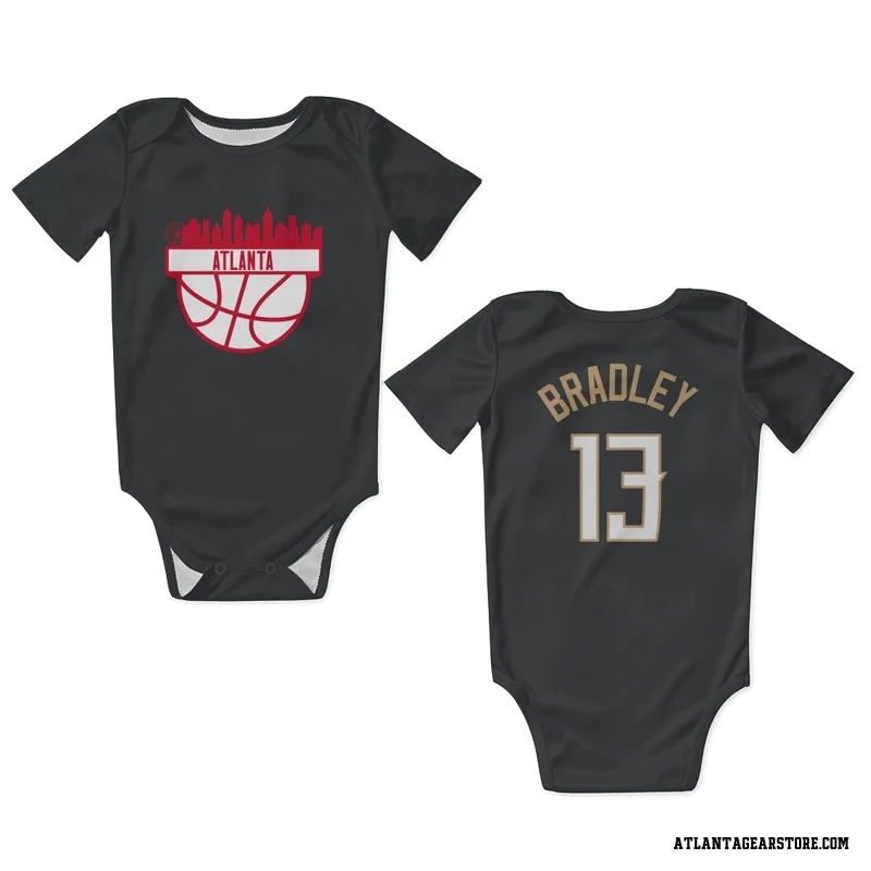 Black Atlanta Hawks  Tony Bradley  Newborn & Infant Bodysuit