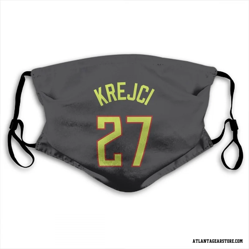 Gray Atlanta Hawks  Vit Krejci  Face Mask (With 2 Free PM2.5 Filters)