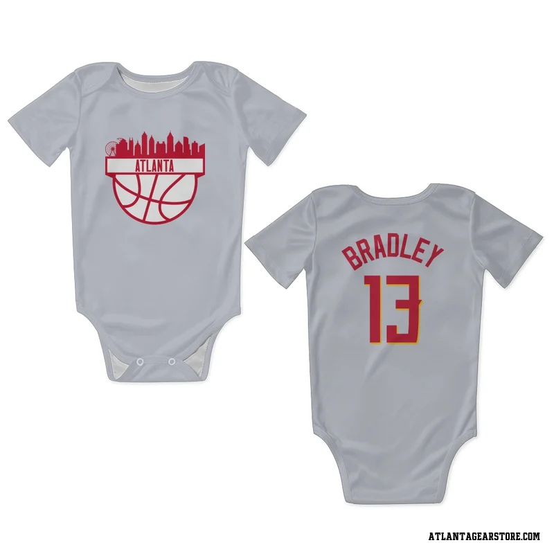 White Atlanta Hawks  Tony Bradley Newborn & Infant Bodysuit
