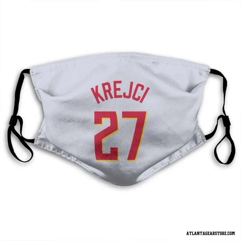 White Atlanta Hawks  Vit Krejci Face Mask (With 2 Free PM2.5 Filters)